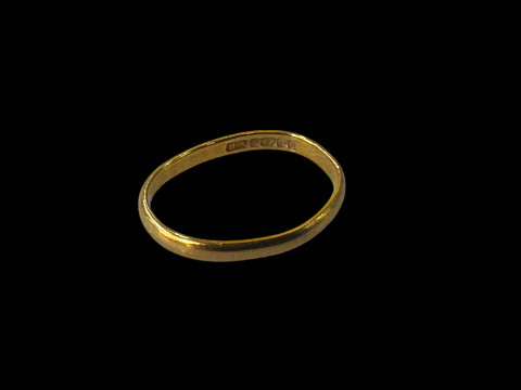 22 carat band ring.
