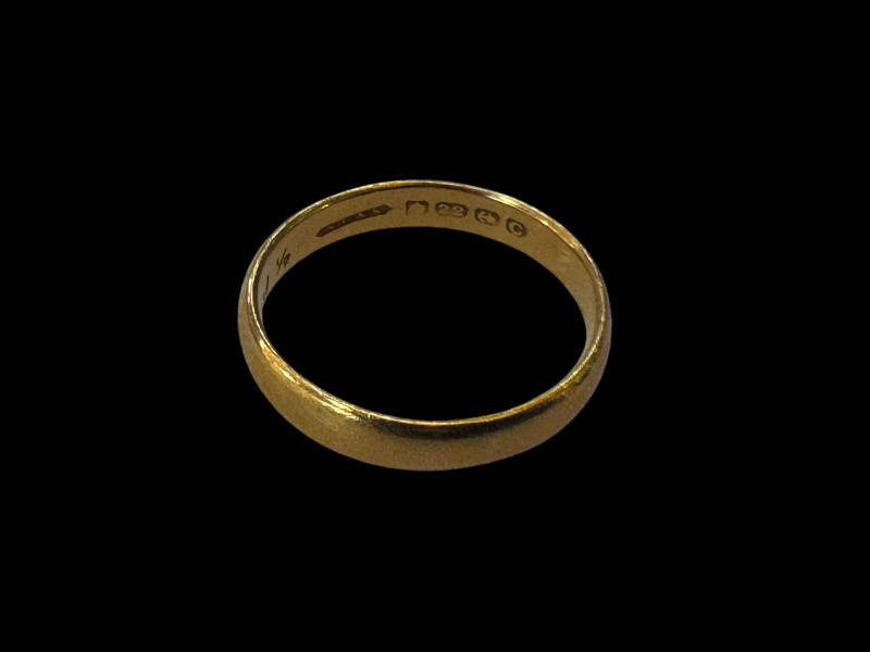 22 carat gold wedding band.