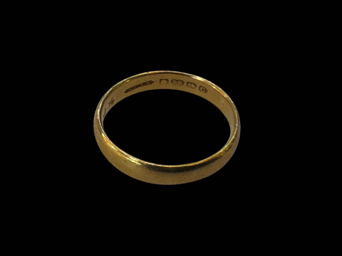 22 carat gold wedding band.