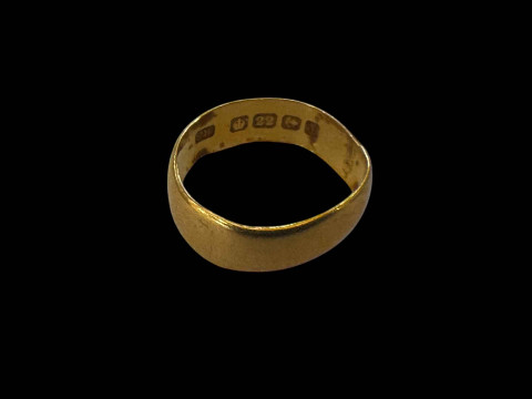 22 carat gold wedding band.