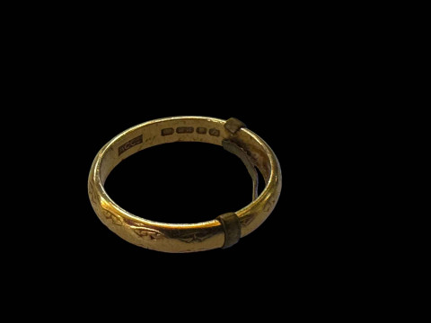 22 carat gold wedding band.