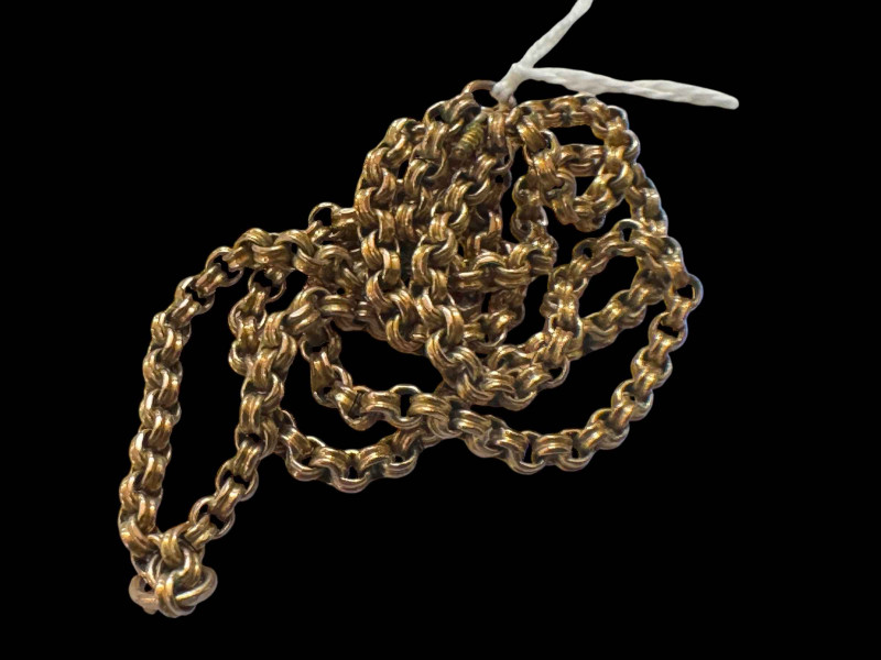 9 carat gold link necklace (with non-gold attachments).