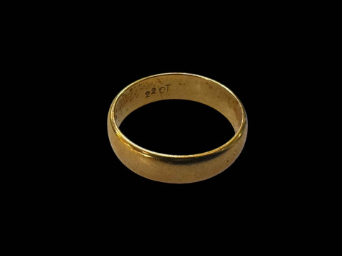 22 carat gold wedding band.
