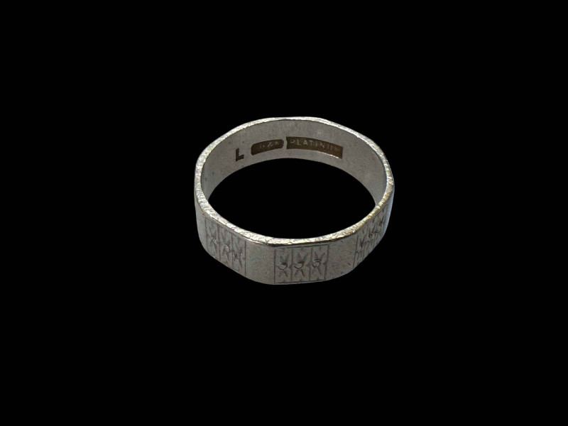 Platinum eternity ring.