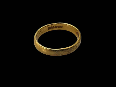 22 carat gold wedding band.