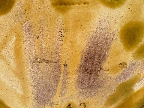 Linthorpe pottery Chr. Dresser vase, impressed mark and shape no. 340, 26cm. thumbnail