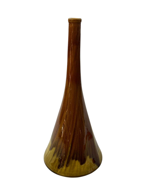 Linthorpe pottery Chr. Dresser vase, impressed mark and shape no. 340, 26cm.