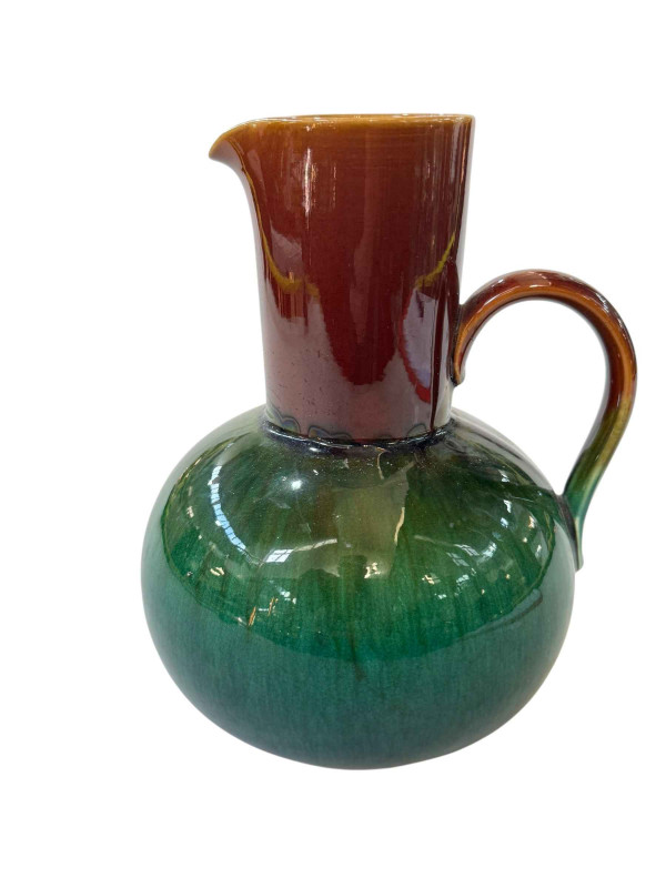 Linthorpe pottery Chr. Dresser jug, impressed marks with shape no. 668, 18cm.
