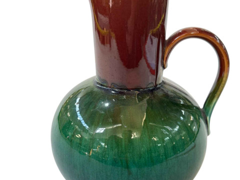 Linthorpe pottery Chr. Dresser jug, impressed marks with shape no. 668,...