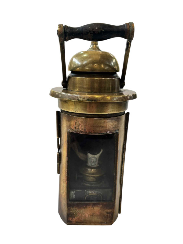 Vintage brass cabin lamp.