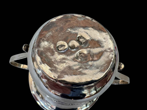 George II silver two-handled loving cup, London 1755, 9cm. thumbnail