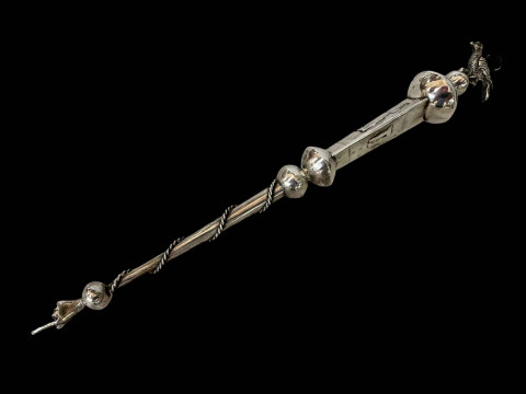 Russian silver Torah Pointer, 28cm length. thumbnail