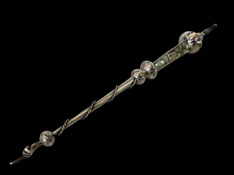 Russian silver Torah Pointer, 28cm length.
