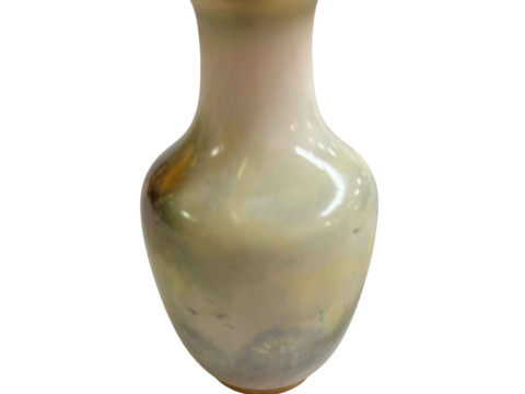 Royal Worcester vase signed 'Freeman', 12cm. thumbnail