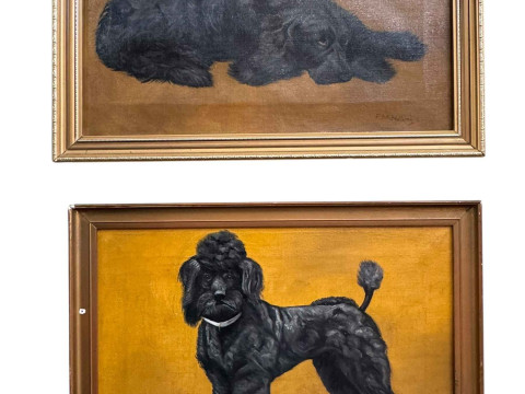 Frances Mabel Hollams (1877-1963), 'Bat' Study of a Spaniel, and Study...