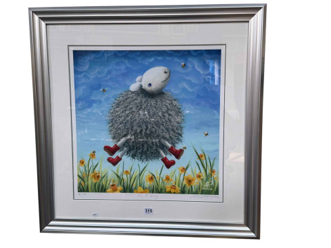 Lucy Pittaway, Joy of Spring, limited edition giclee print, signed, titled...