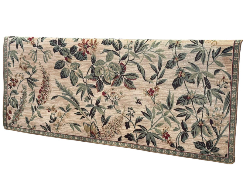 Botanical and butterfly decorated carpet, 3.80m by 2.60m.