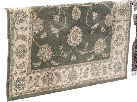 Belgian style Grandeur carpet 2.30 by 1.60 and Persian design rug 1.90 by 1.22 (2). thumbnail