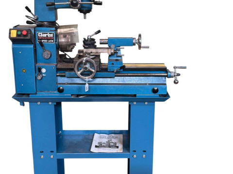 Clarke metal CL500M combination lathe-mill drill, and accessories.