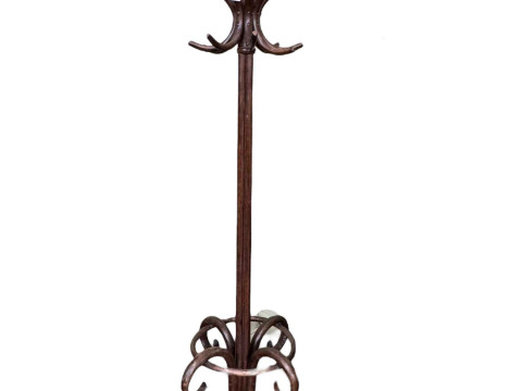 Bentwood hat, coat and stick stand, 202cm.