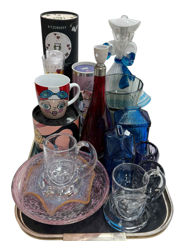 Collection of Studio glass, Murano lady, Riztzenhoff, etc.