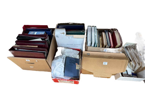 Collection of stamps, FDCs, postal history, etc.