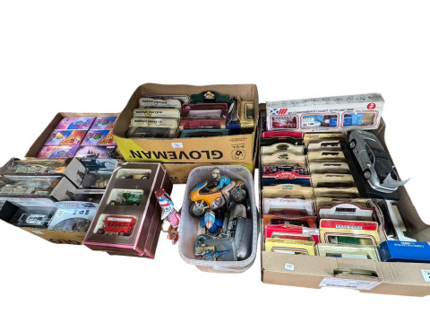 Collection of Diecast vehicles, tin plate including Corgi, Yesteryear,...