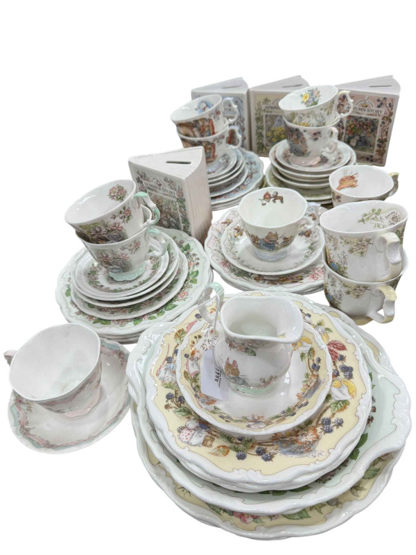 Collection of Royal Doulton Brambly Hedge including money boxes, approximately 46 pieces.