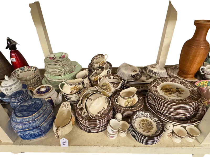 Palissy Game Series, Maling, Ringtons, crested china. prints jardiniere and stand, etc.
