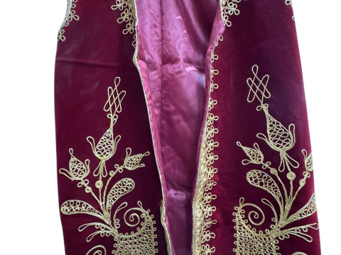 Syrian Damascus ladies gown and gents waistcoat. thumbnail