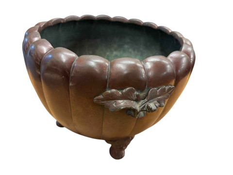Chinese bronze jardiniere, 27cm. thumbnail