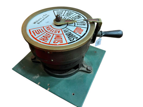 Wilkens & Co Bremerhaven ships telegraph, 24cm high.