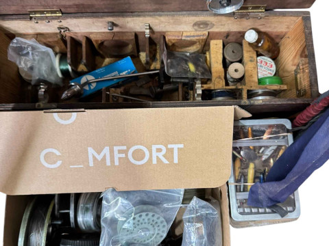 Collection of fishing rods, fishing reels, tackle, etc. thumbnail