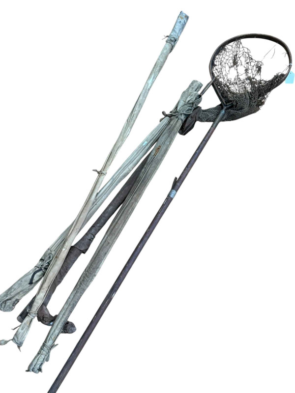 Collection of fishing rods, etc.