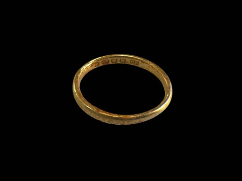 22 carat gold wedding band.