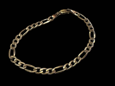 9 carat 'bonded gold' bracelet.