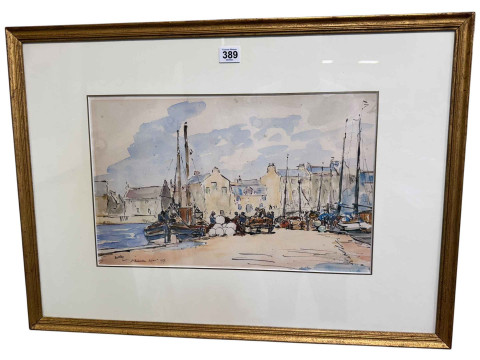 James McBey (1883-1959), Preparing for the Herring Season, St Monance,...