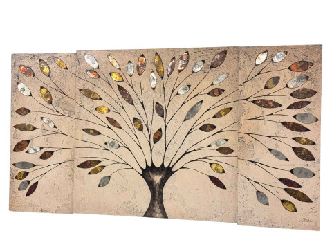 Mar Revert Guillart, Arboreal Study, mixed media with acrylic and metals,...