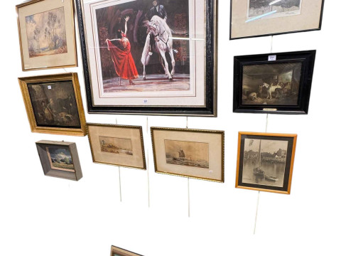 Collection of ten various pictures including Caballo Blanco, Fletcher...