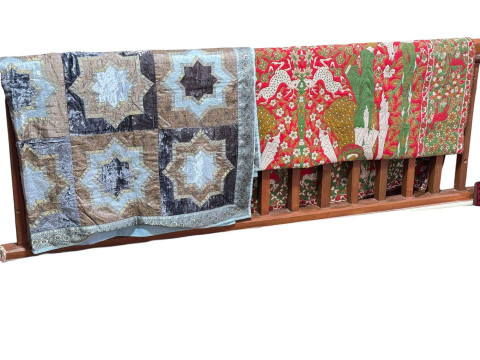 S E Persian Kerman machine made wool on cotton foundation throw/wall hanging...