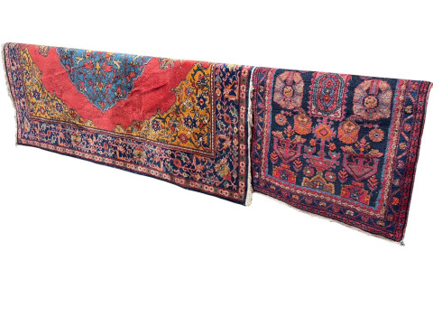 Indian carpet with central medallion 2.70 by 1.90, and Persian design...