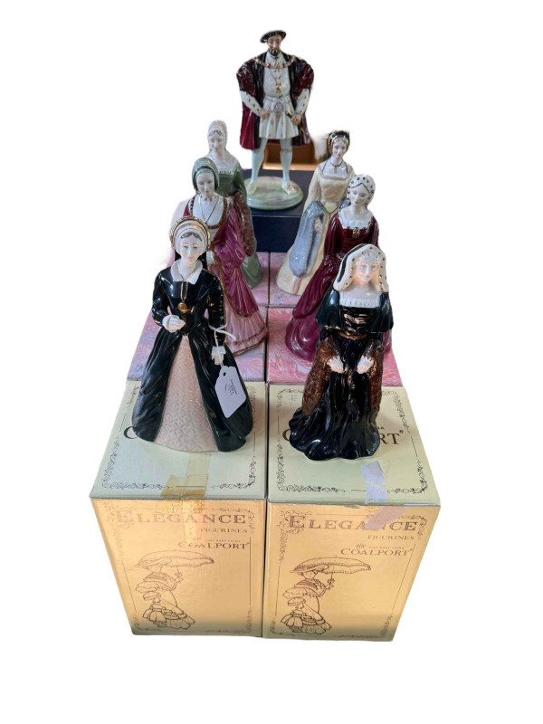 Coalport Henry VIII and his Wives, in boxes.