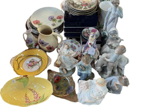 Collection of Royal Worcester, Coalport, Nao, Carlton Ware including Flower...