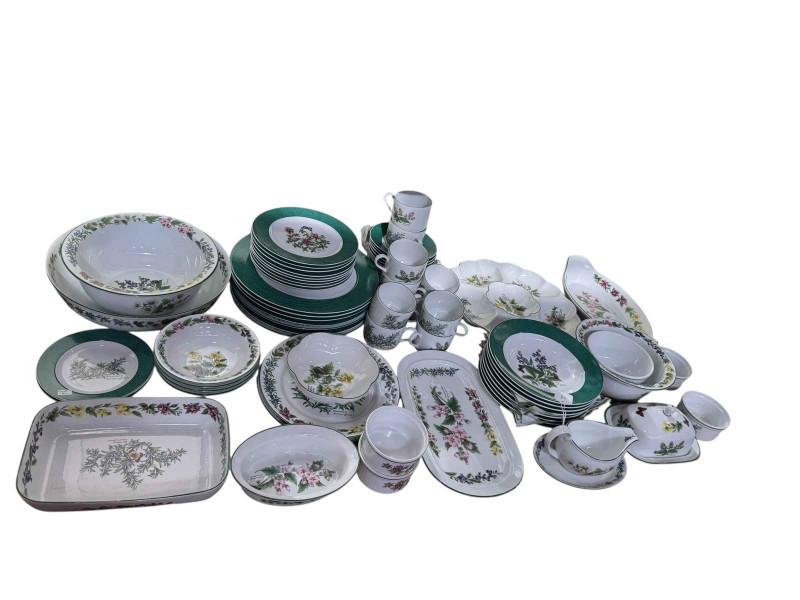 Collection of Royal Worcester Herbs tableware, approximately 70 pieces.