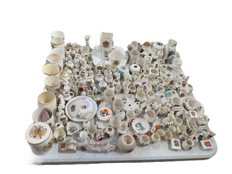 Collection of crested china including Goss.