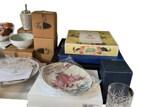 Royal Worcester Golden Jubilee bowl, Spode, Edinburgh Crystal, Flower Fairies plates, etc. thumbnail