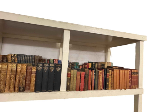 Collection of books including antique leather bound, Winston Churchill,...