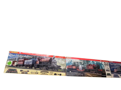 Hornby Midland Flyer, The Industrial and Highland Rover train sets.