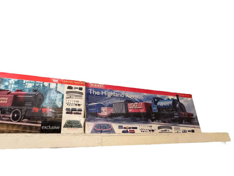 Hornby Midland Flyer, The Industrial and Highland Rover train sets. thumbnail
