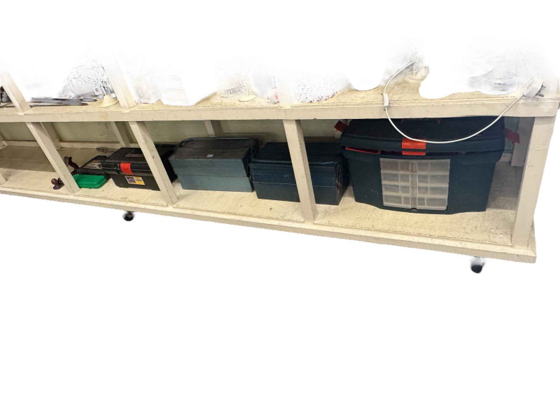 Four tool boxes and collection of tools